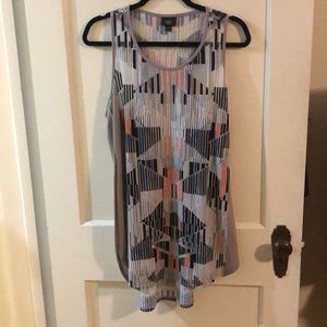 Mossimo- Scoop neck, Racerback Sheer Tunic.